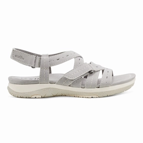 Samsin Round Toe Strappy Casual Flat Sandals Everywhere Fit All-Purpose Outdoor Shoes