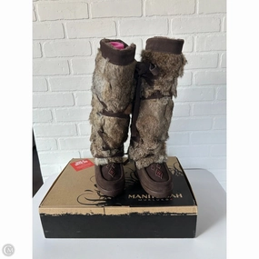 Long distance Waterproof Trail Exploration Boots Knee Flats By Cma In Brown, Size: 6
