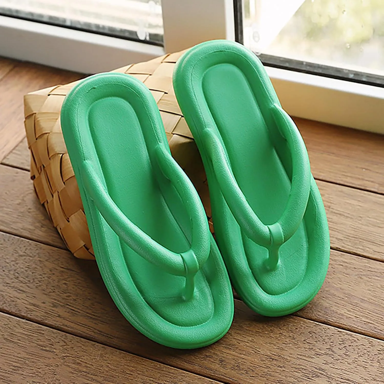 Flip Flops for Women New Summer Women Wearing Flatform Bottomed Sandals Slippers On The Womens Slide Sandals Size 5
