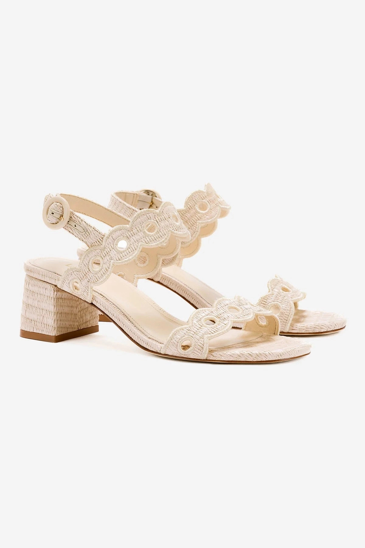 Stylish Sandals for Men Nude Calm Florence Broderie Sandal In Natural Raffia Luxe Footwear
