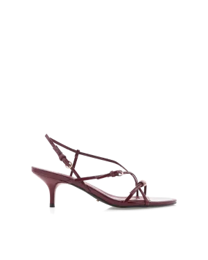 Elegant Footwear Polished Step FLOSSIE - CHERRY RED PATENT