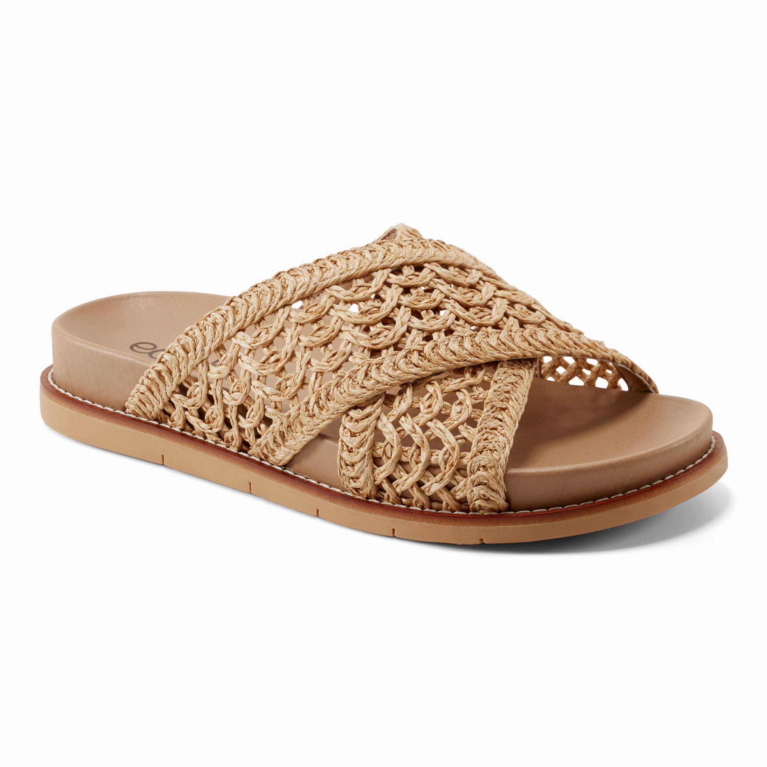 High-Comfort Fit Flurry Round Toe Slip-on Flat Casual Sandals