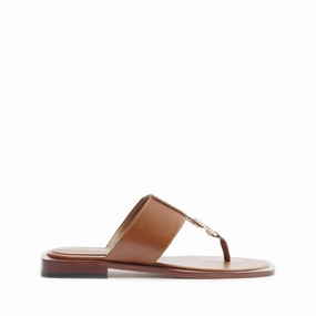 Comfort Stand Salma Metallic Leather Flat Sandal