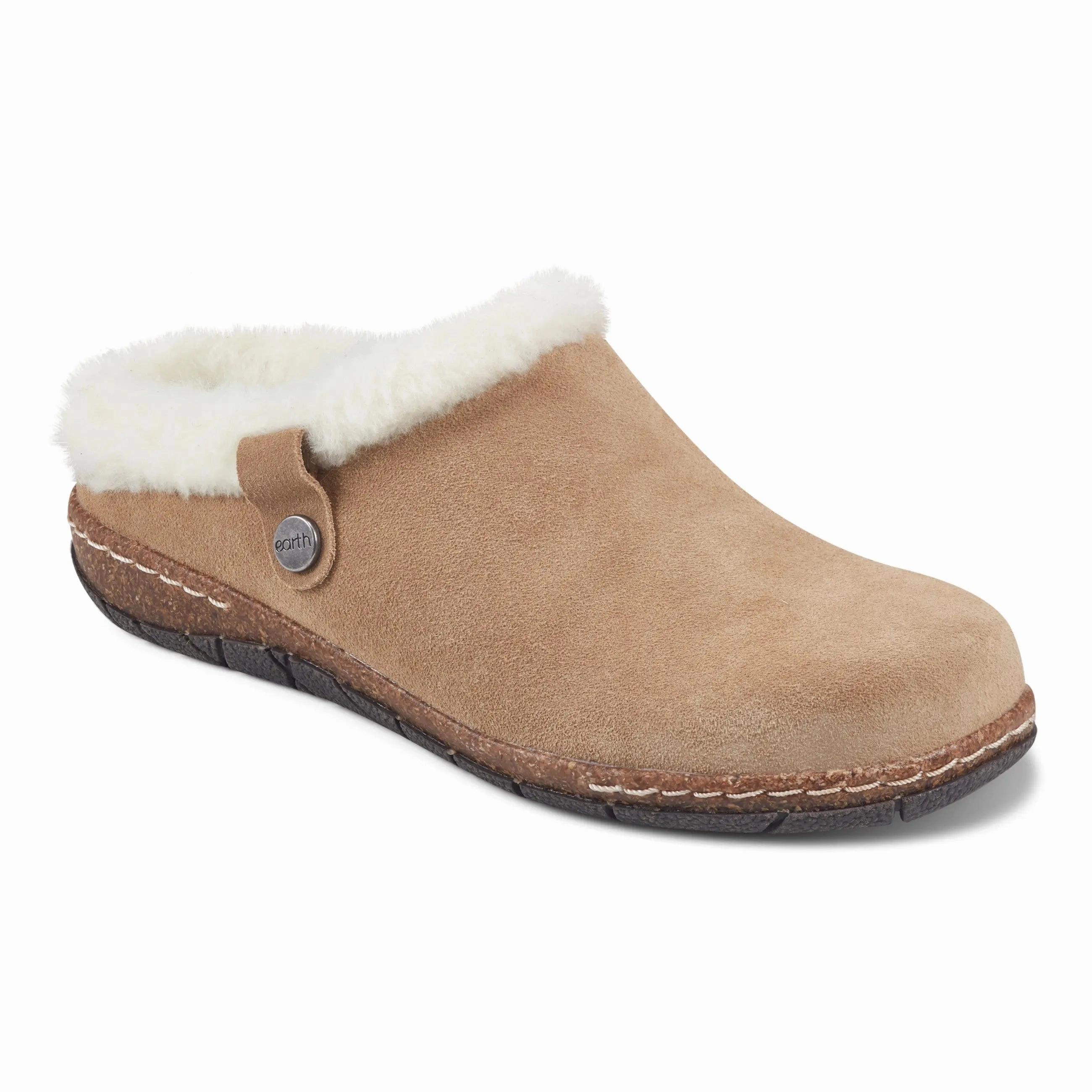 Elena Cold Weather Round Toe Casual Slip-on Clogs Driving Comfort