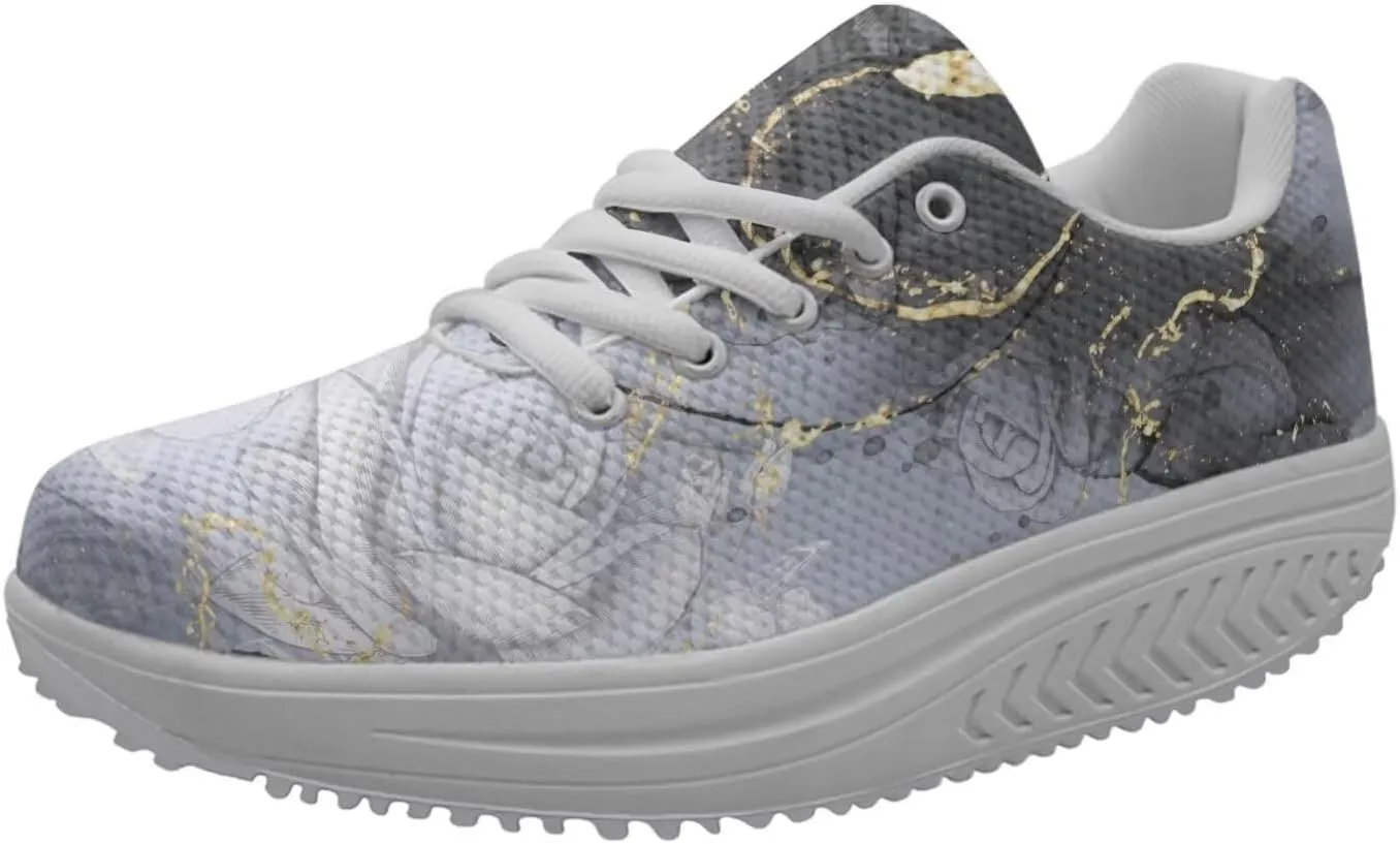 FOR U DESIGNS Fashion Women's Swing Strength Fitness Walking Sneaker Platform Shoes
