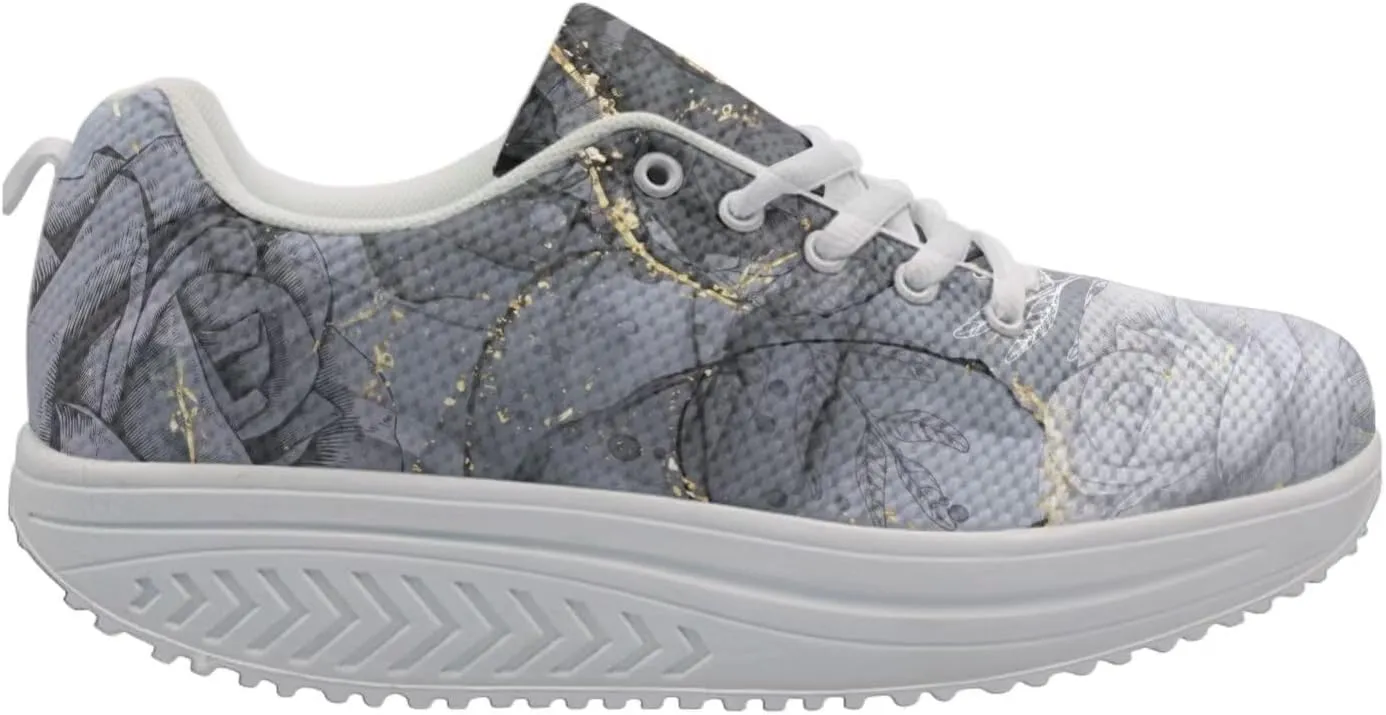 FOR U DESIGNS Fashion Women's Swing Strength Fitness Walking Sneaker Platform Shoes