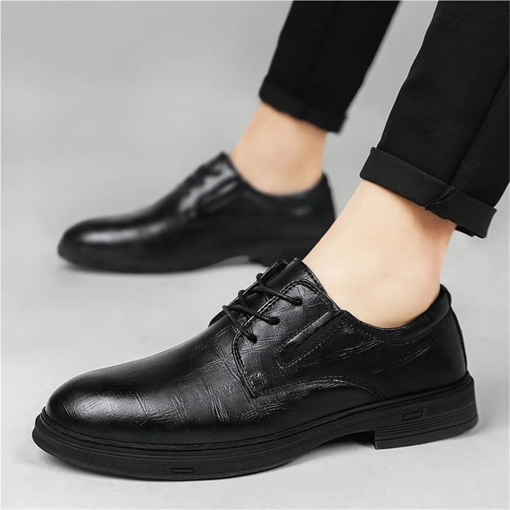 Formal Shoes Dress Oxford for Men Comfortable Casual Business Oxfords Wedding Flats