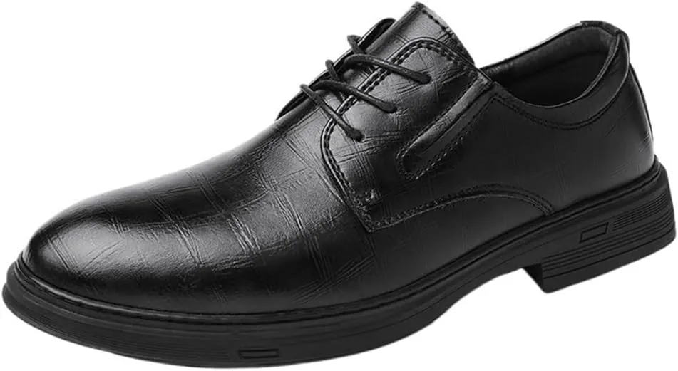 Formal Shoes Dress Oxford for Men Comfortable Casual Business Oxfords Wedding Flats