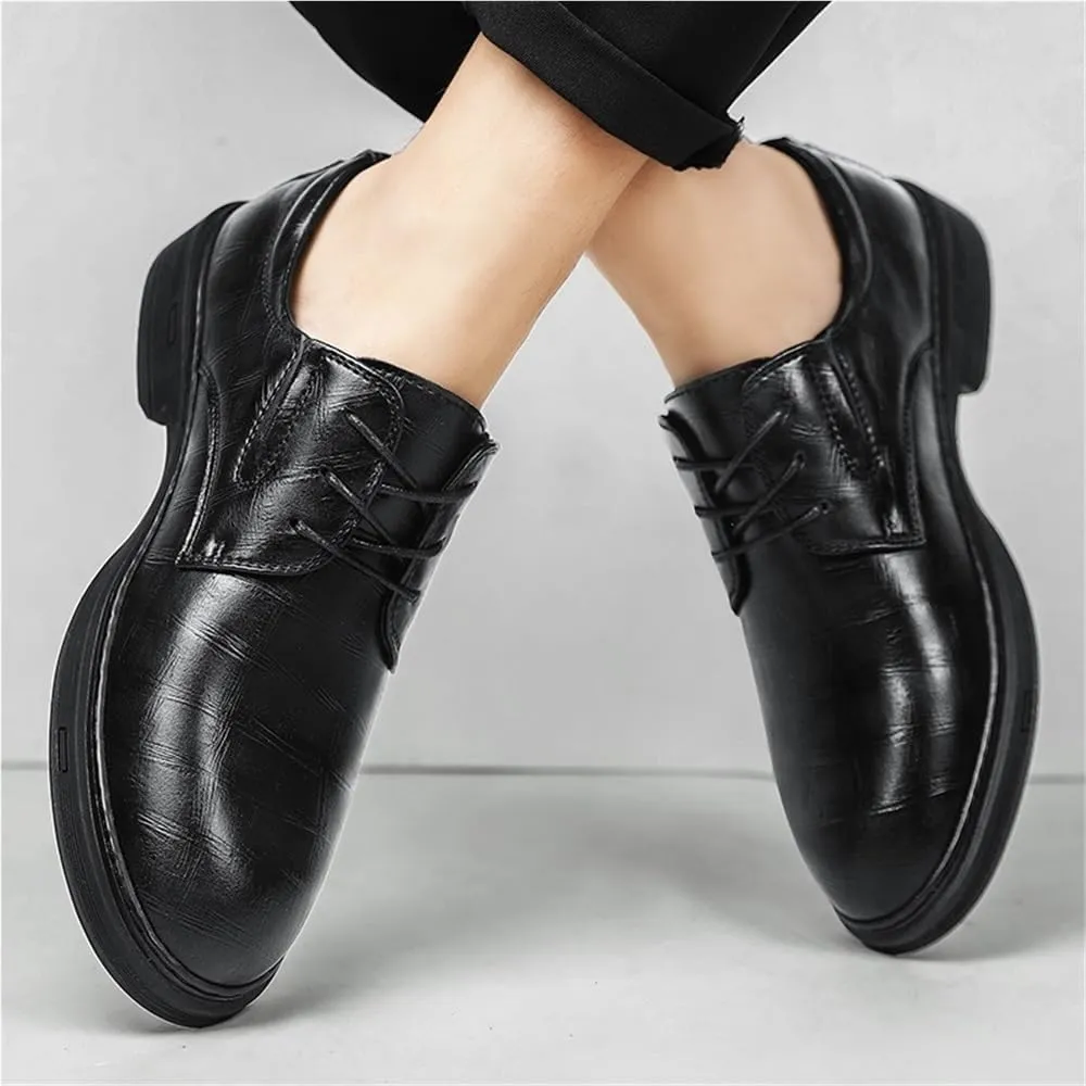 Formal Shoes Dress Oxford for Men Comfortable Casual Business Oxfords Wedding Flats