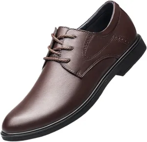 Formal Shoes for Men Lace-up Outdoor Wingtip Faux Leather Wedding Non Slip Shoe