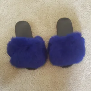 Fox Fur Slippers