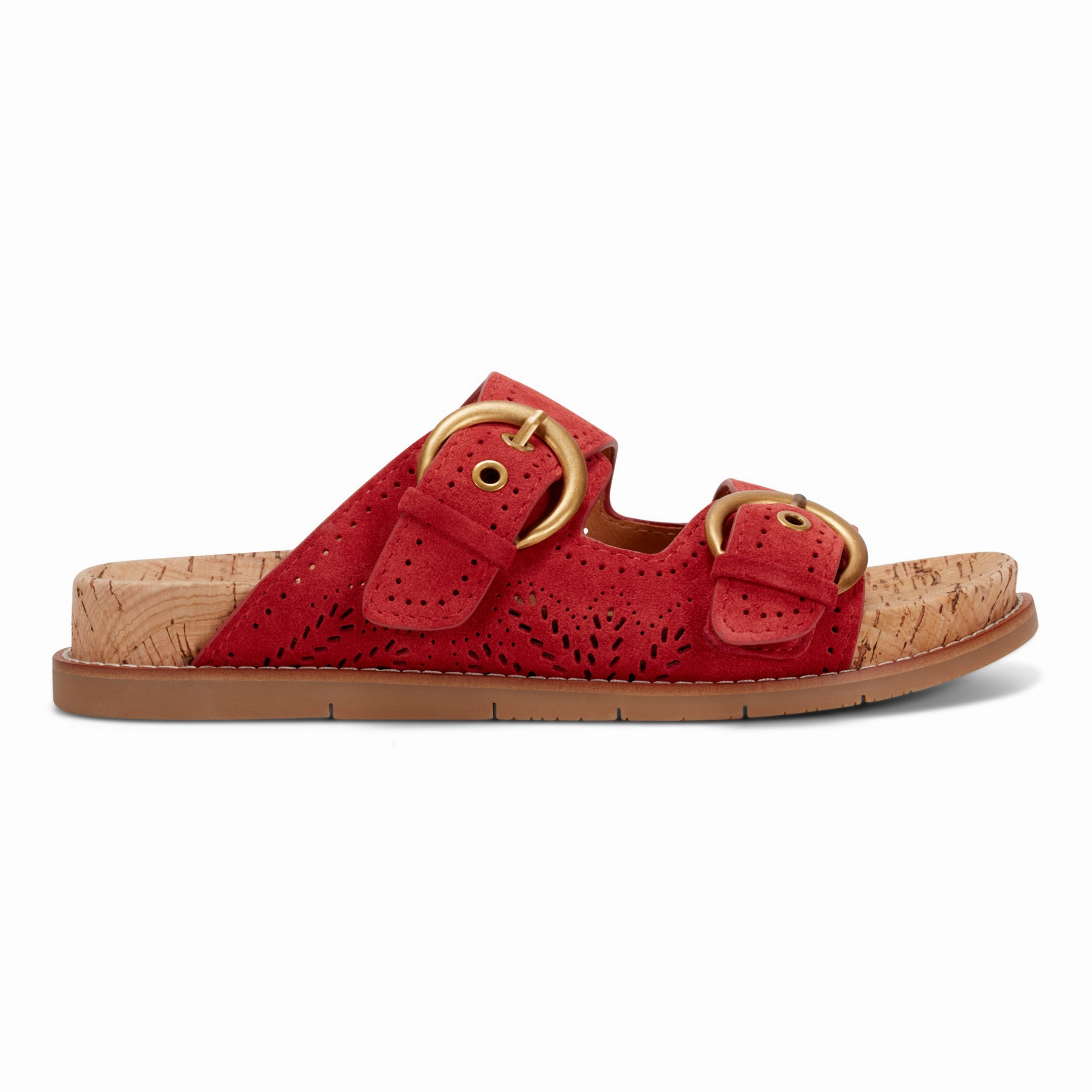 Stretchable Straps Francii Round Toe Casual Slip-on Flat Sandals