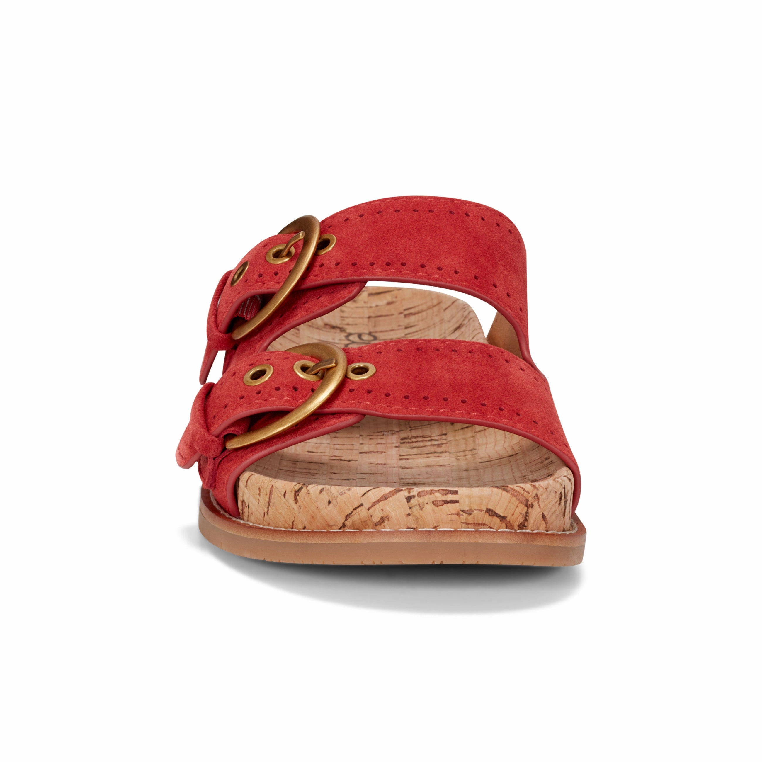 Cushioned Footbed Instant Comfort Francii Round Toe Casual Slip-on Flat Sandals