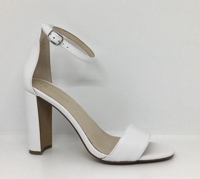 Frankie Sassy-W White Leather Heel Winter Spark