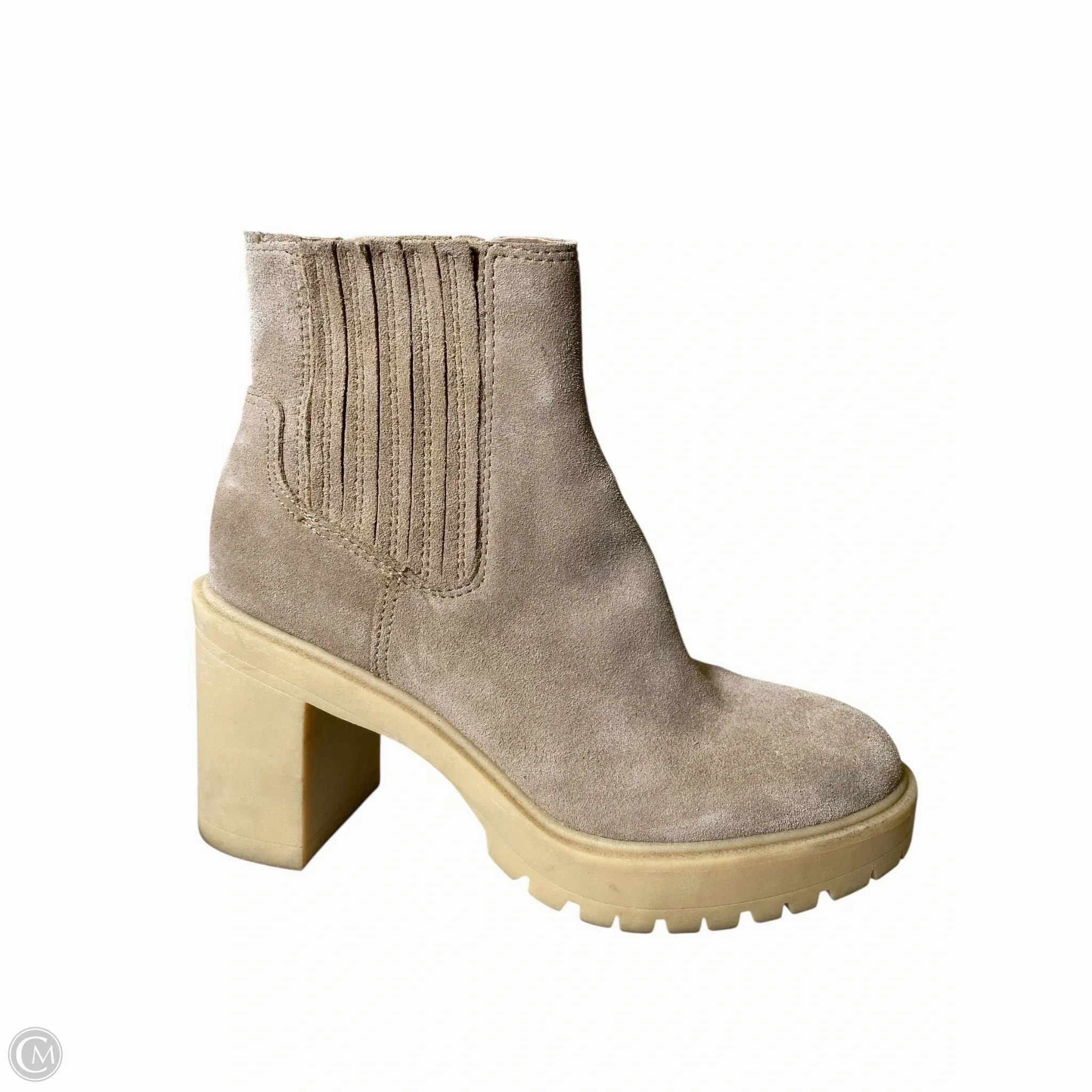 Boots Ankle Heels By Dolce Vita In Beige, Size: 9 Compression Resistant Foam