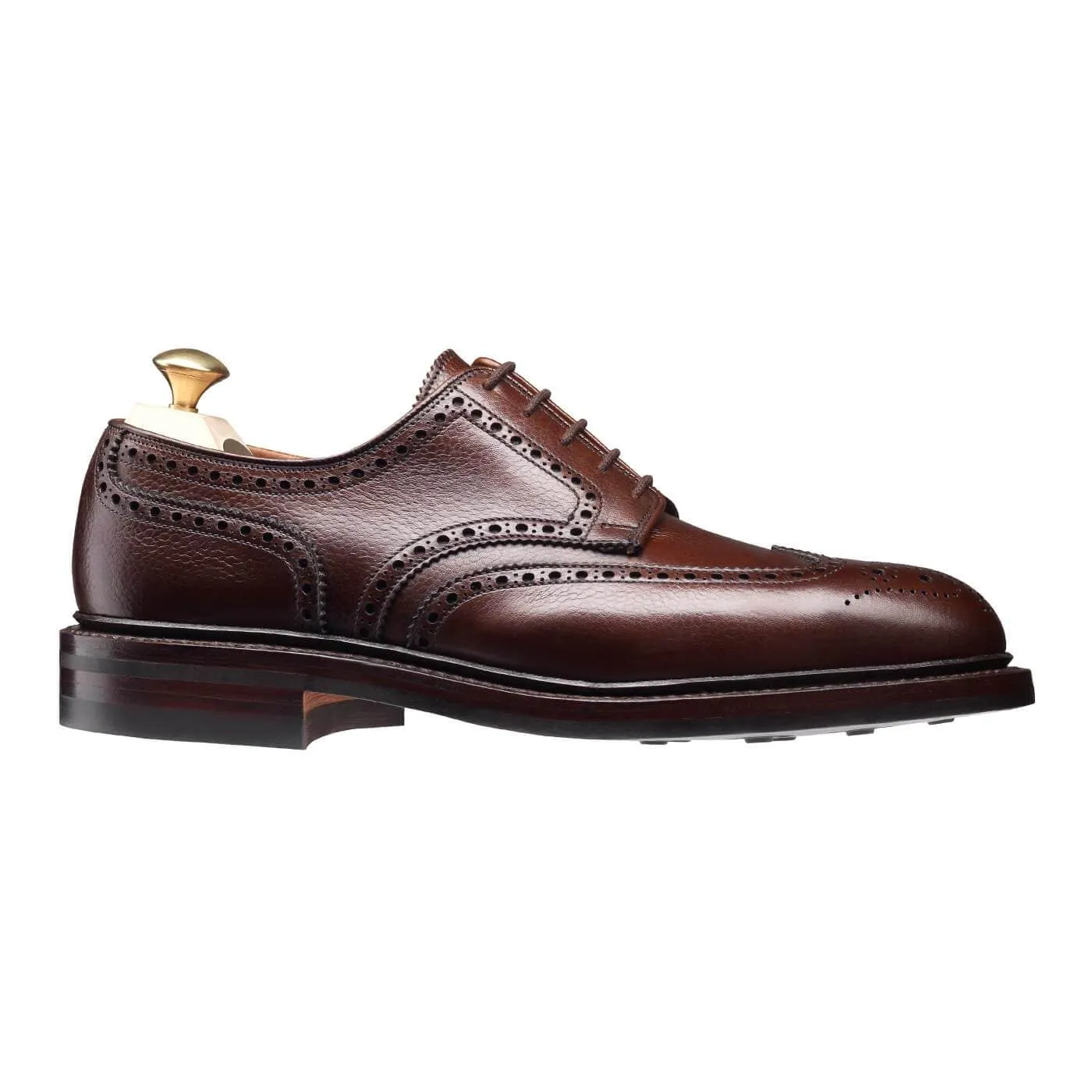 Pembroke Dark Brown Scotch Grain Cushioned Base Work Commute