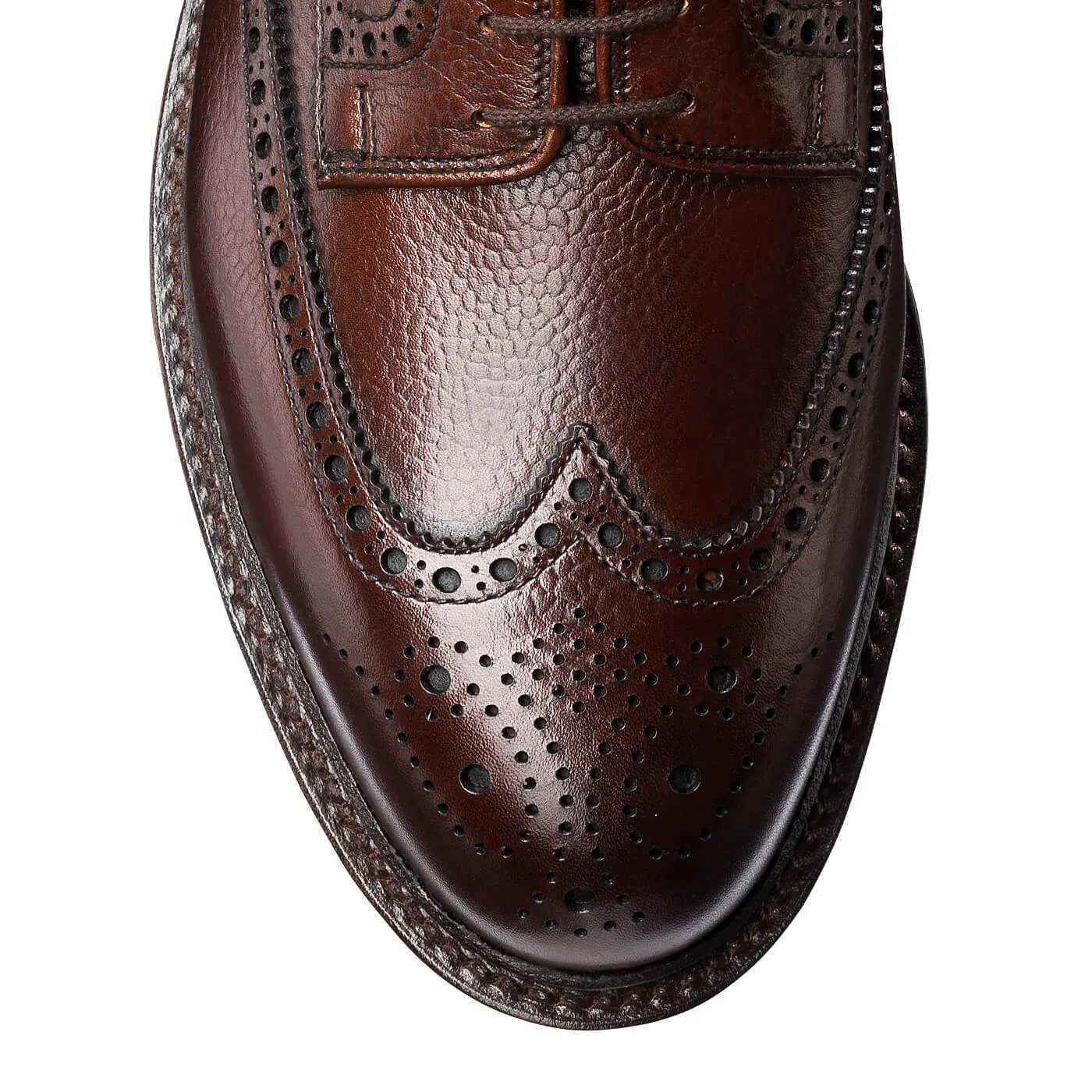 Low Impact Design Shock Absorbing Midsole Pembroke Dark Brown Scotch Grain