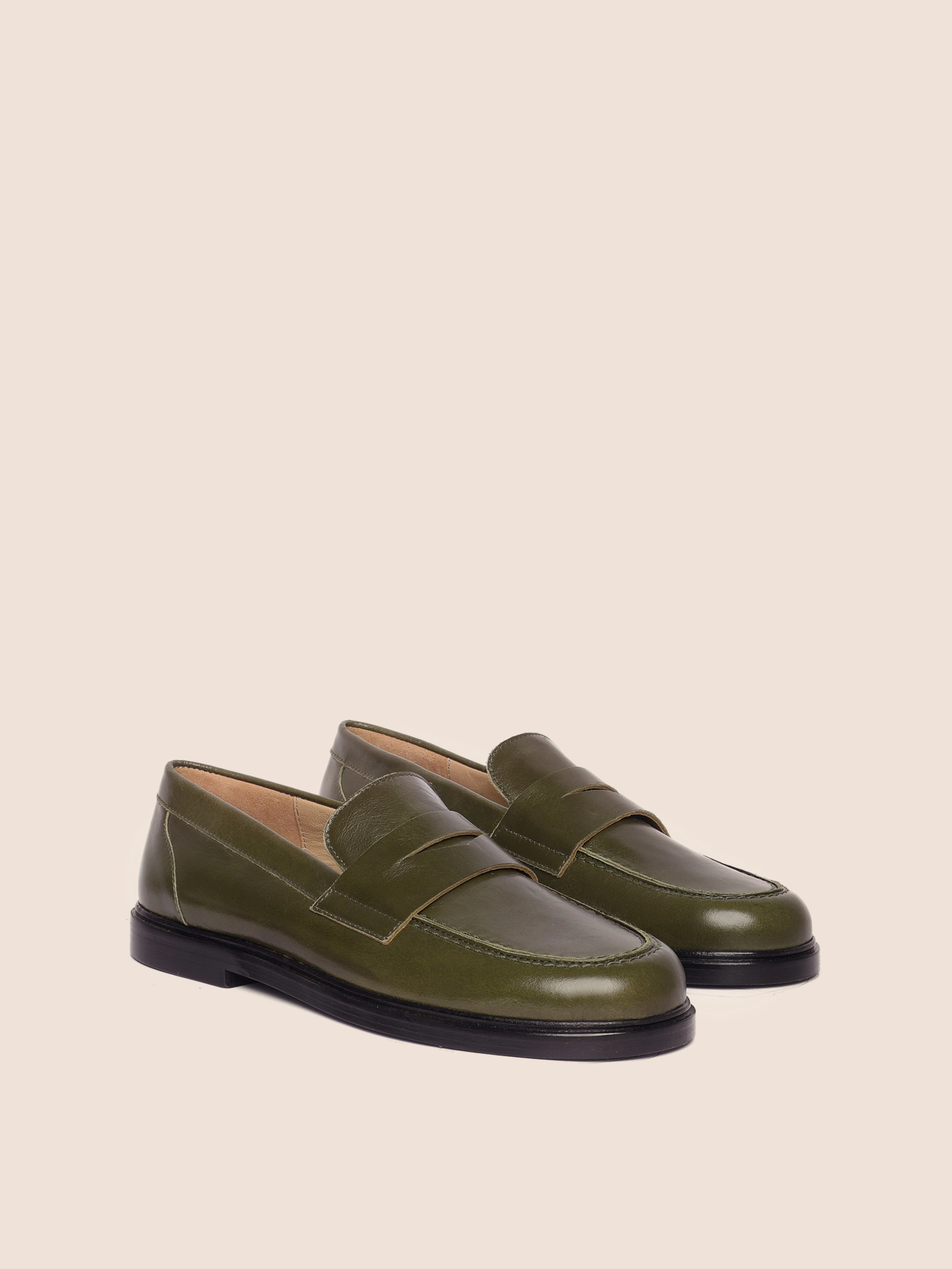 Orio Olive Loafer Smooth Finish