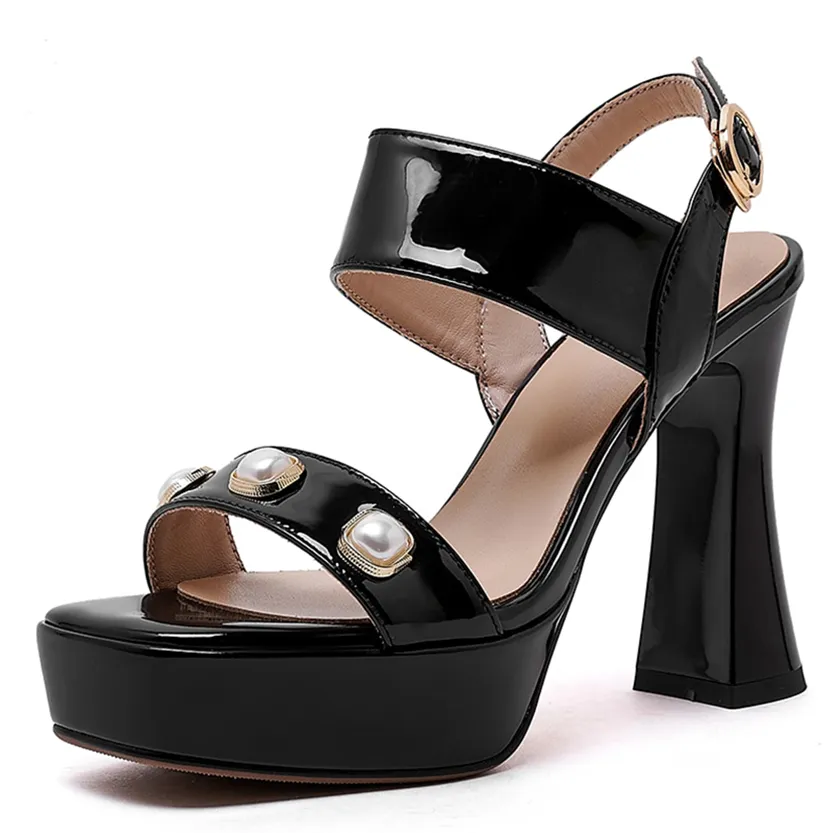 Funki Buys | Shoes | Women's Chunky High Heel Platform Shoes