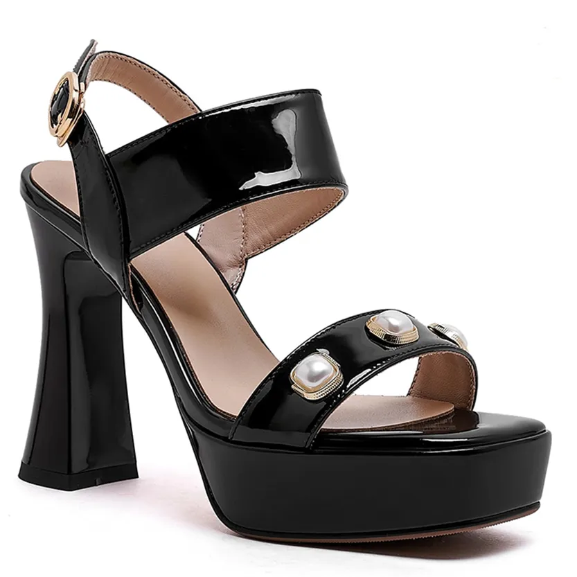 Funki Buys | Shoes | Women's Chunky High Heel Platform Shoes