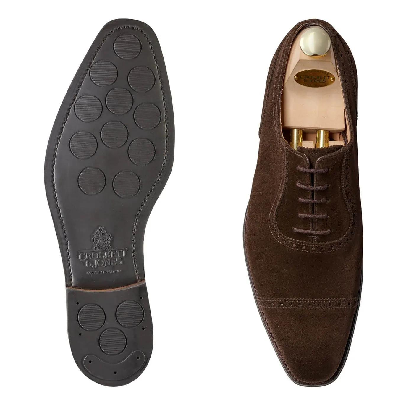 Every Step Westbourne Dark Brown Calf Suede