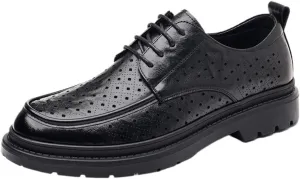 Genuine Leather Men Loafers Casual Thick Soled Shoe Men Sneakers Business Oxford Shoes Outdoor Driving Shoes Office Formal Shoes