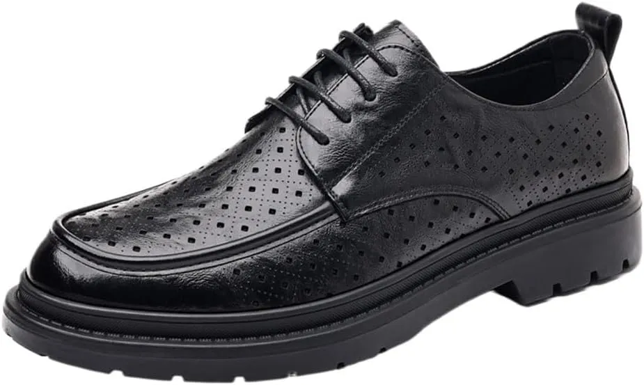 Genuine Leather Men Loafers Casual Thick Soled Shoe Men Sneakers Business Oxford Shoes Outdoor Driving Shoes Office Formal Shoes