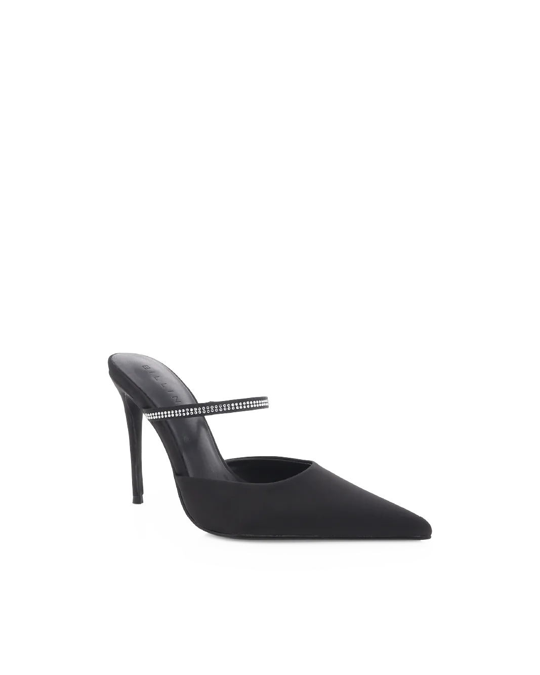 GIANELLA - BLACK SATIN Comfy Sandals