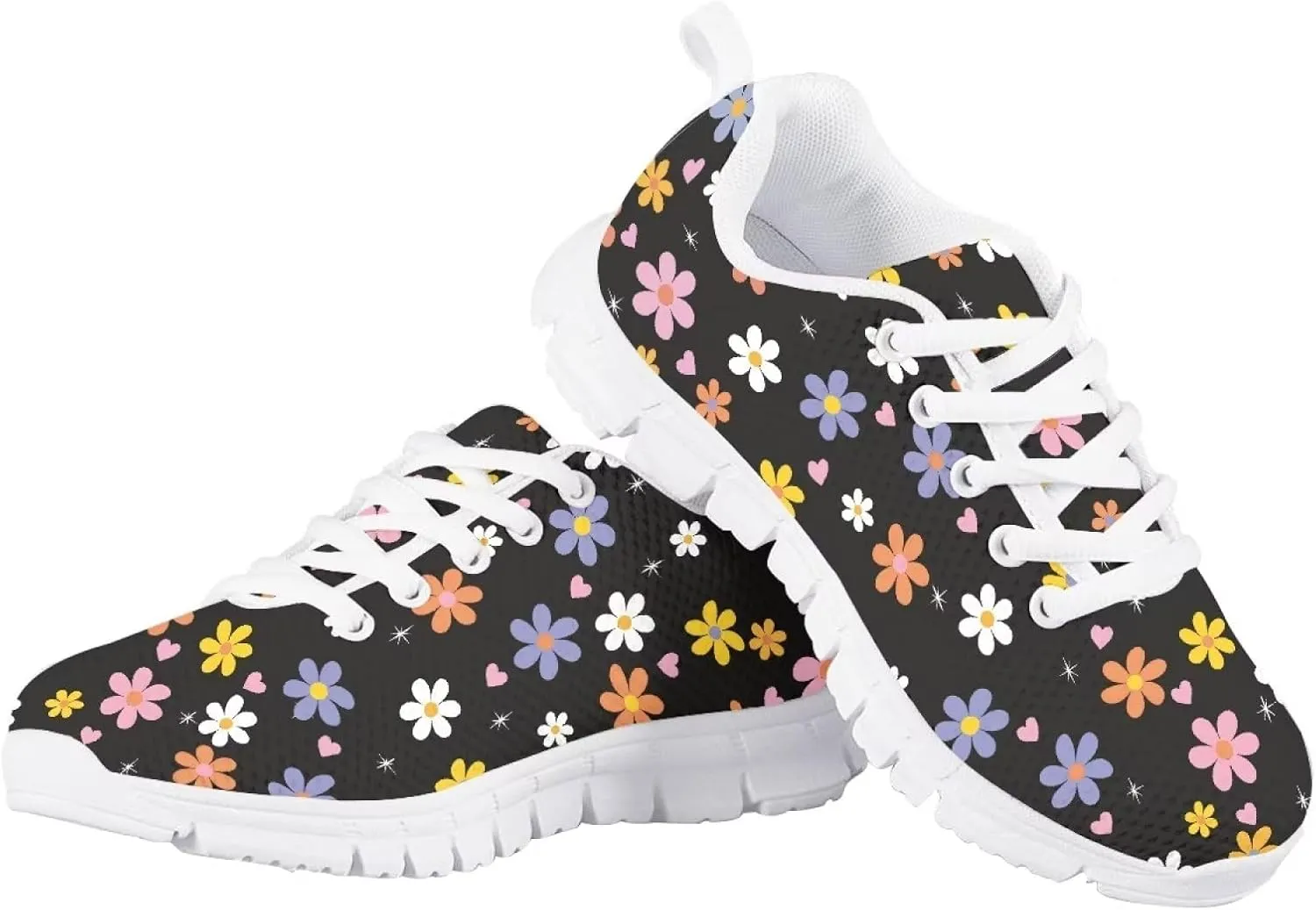 GIFTPUZZ Kids Sneakers Athletic Running Sports Shoes Breathable Mesh Tennis Shoes