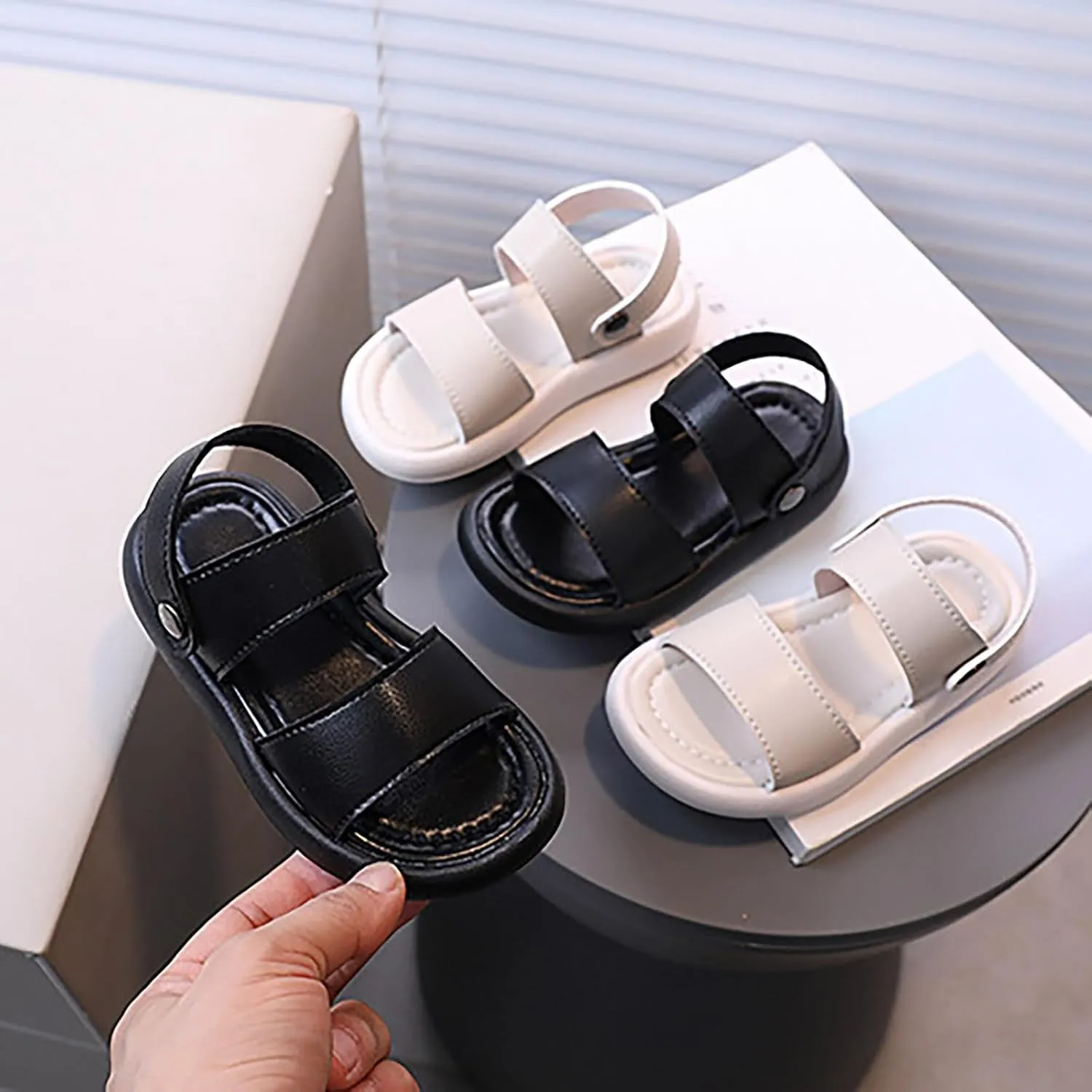Girl Sandals Flat Comfortable Arch Support Adjustable Double Strap Lightweight Summer Platform Sandals Sandals Girls