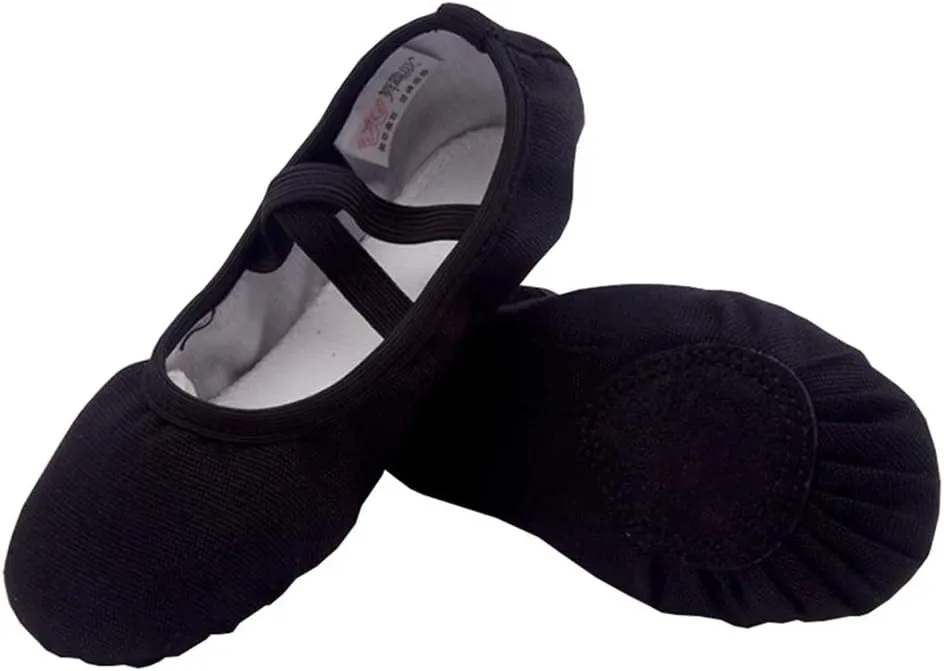 Girls Breathable Canvas Ballet Practice Shoes Yoga Shoes for Dancing