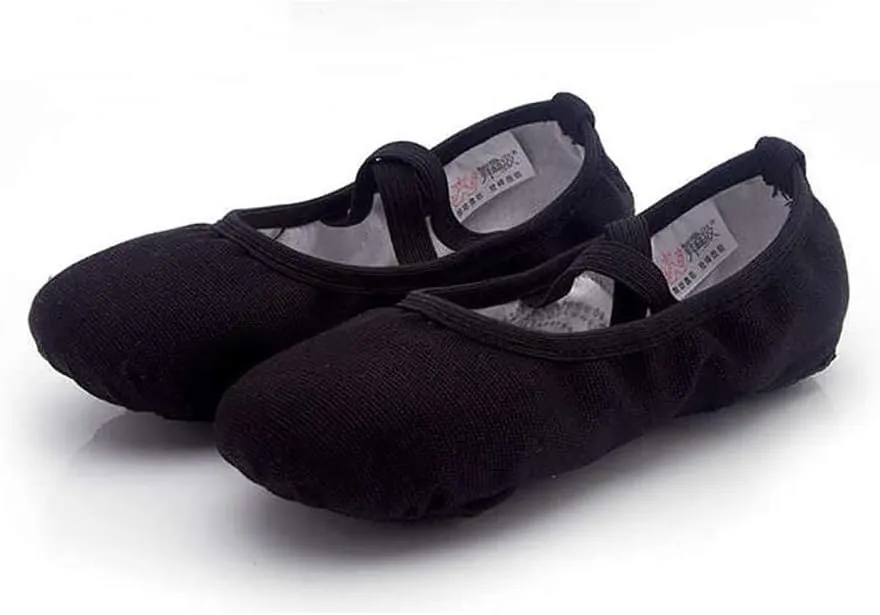 Girls Breathable Canvas Ballet Practice Shoes Yoga Shoes for Dancing