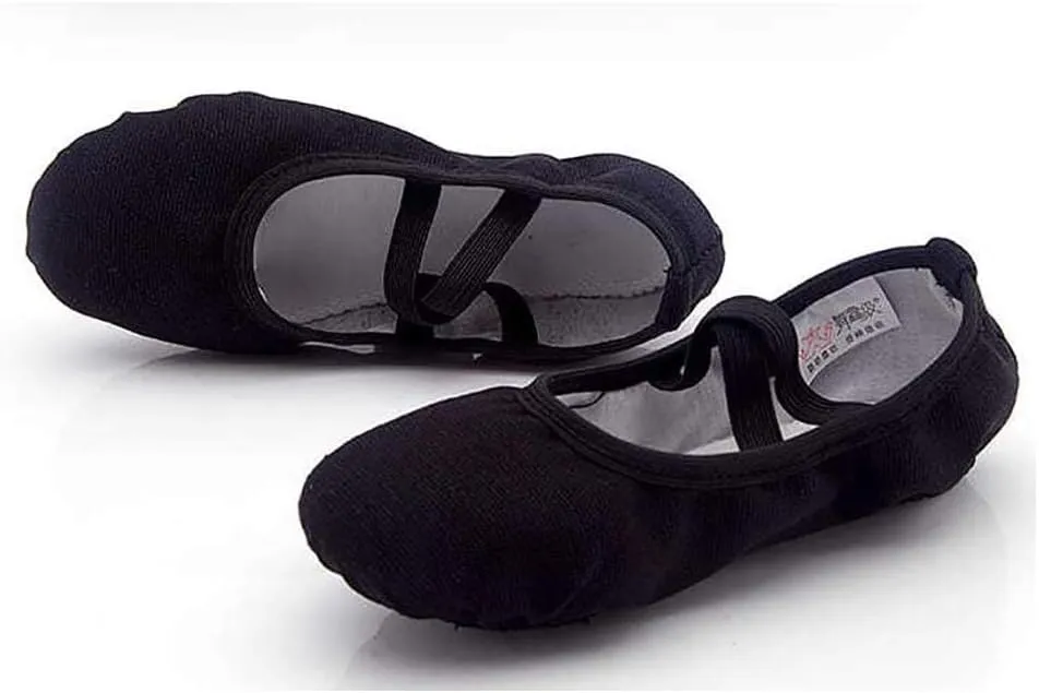 Girls Breathable Canvas Ballet Practice Shoes Yoga Shoes for Dancing