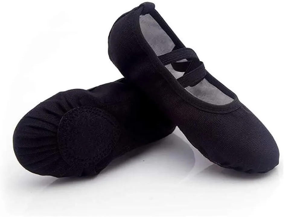 Girls Breathable Canvas Ballet Practice Shoes Yoga Shoes for Dancing