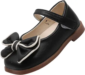 Girls Flat Sandals with Adjustable Ankle Strap Girls Sandals Children Shoes Bow Hook Loop Shoes Dance Adjustable Sporty Slides for The Beach and Pool