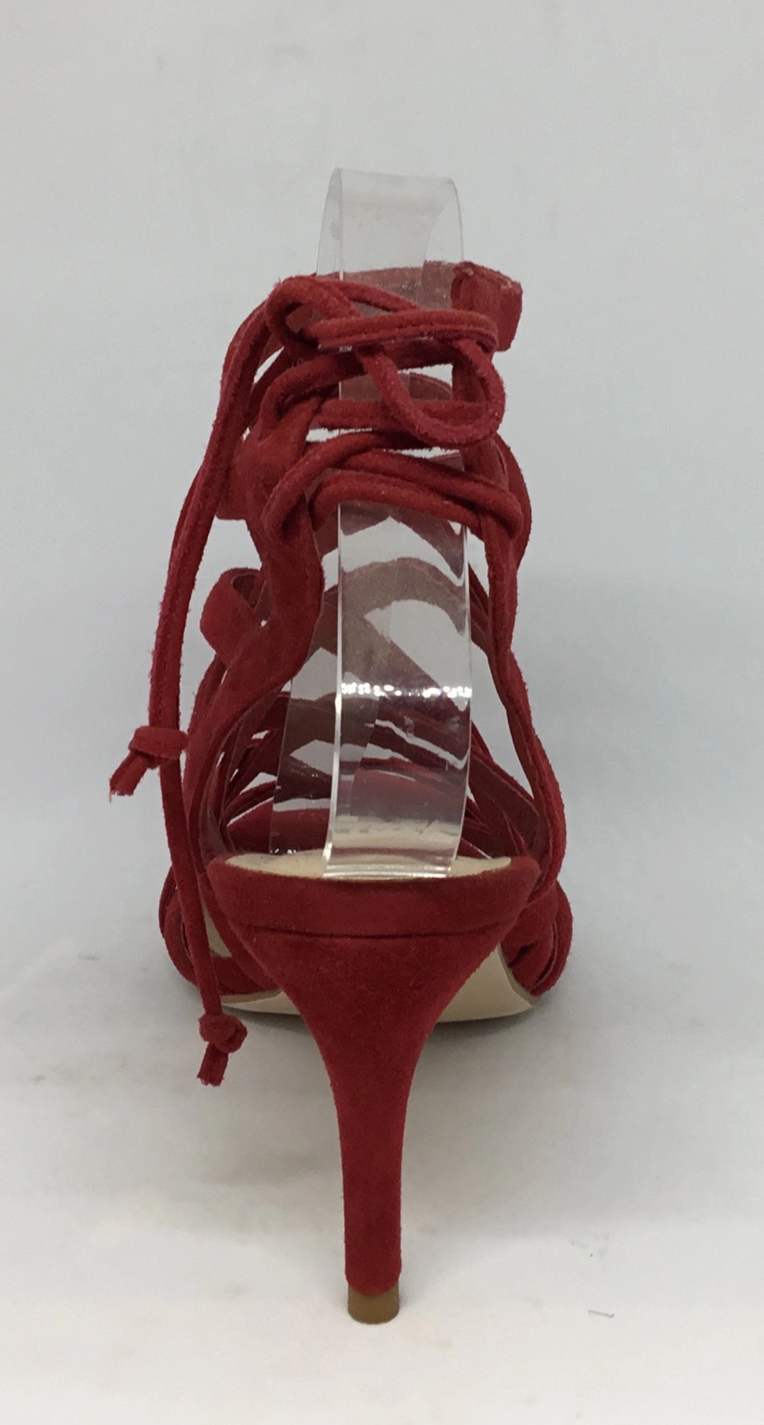 Mollini Cassock Red Suede Leather Heel Iconic look