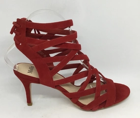 Mollini Cassock Red Suede Leather Heel Fashion Fit