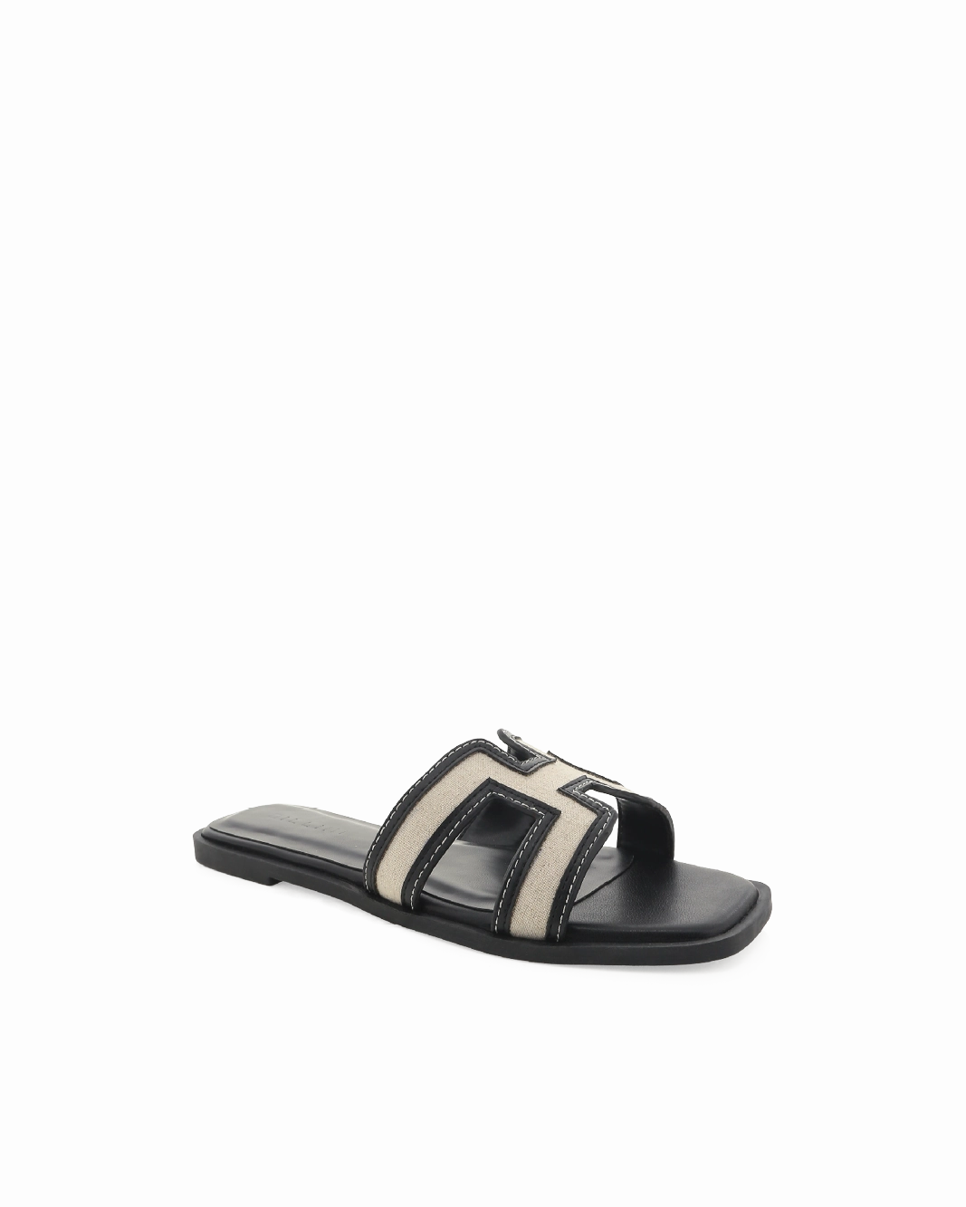 Port Mood GORDY WIDE FIT - WHEAT LINEN-BLACK