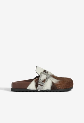 Ventilated Mesh Travel Enthusiasts Grace Calf Hair Clog