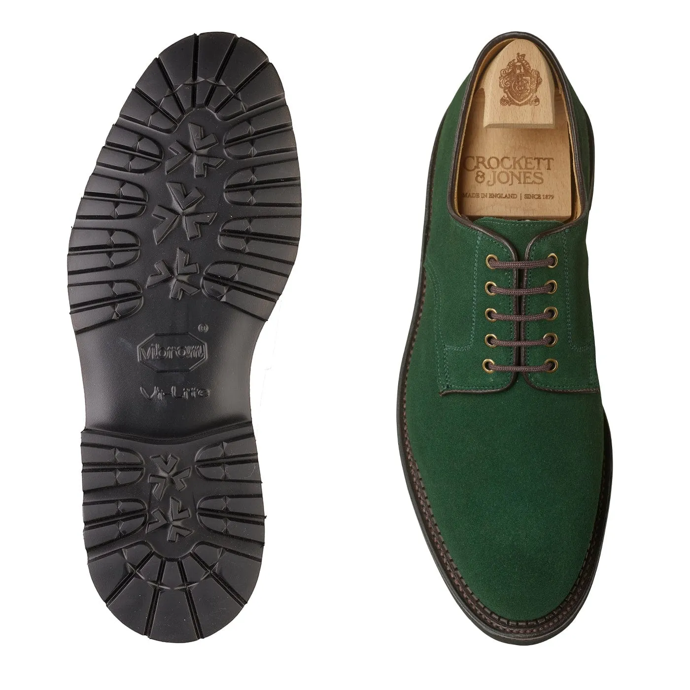 Grasmere Bottle Green Suede Street Edge