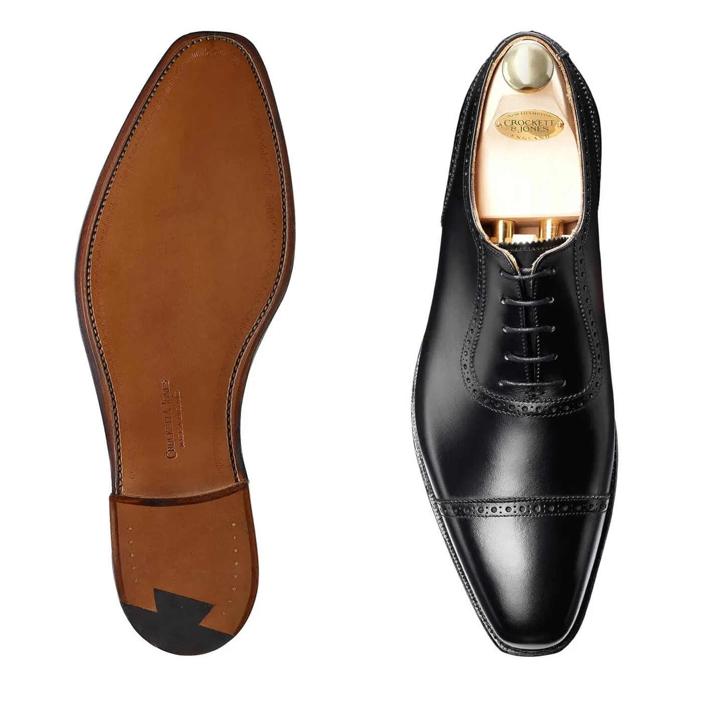 Westbourne Black Calf Strong Stitching