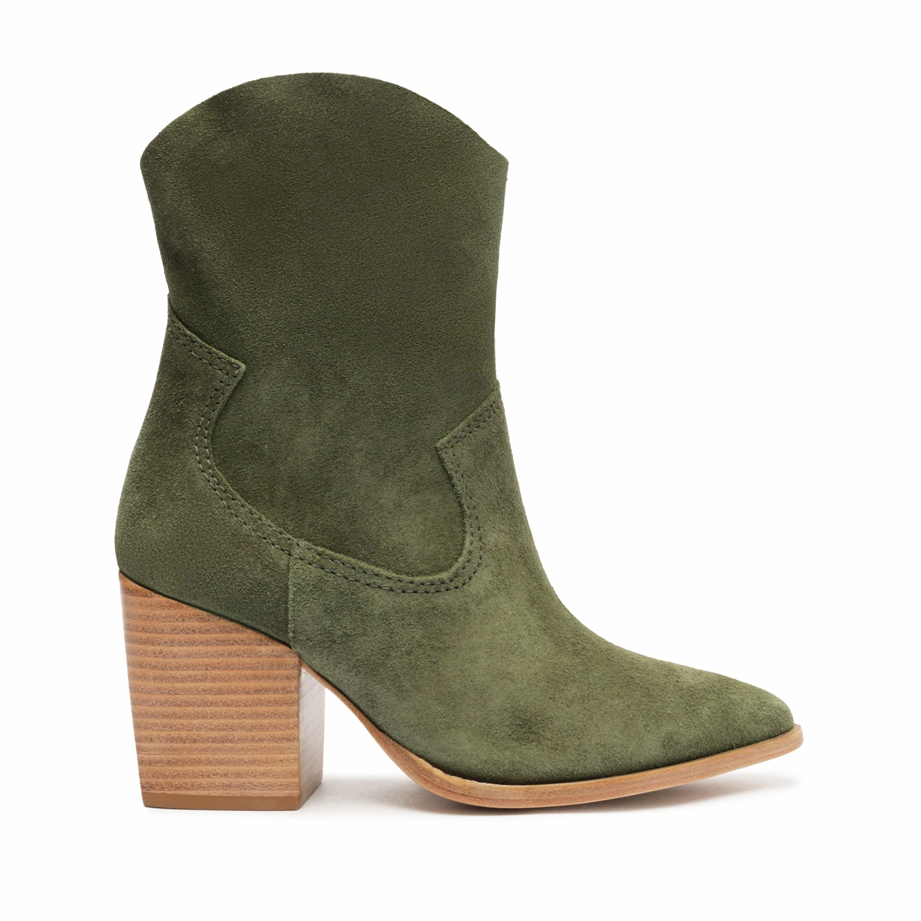 Tessie Suede Bootie Summer Heat Memory Foam Wellness Seekers
