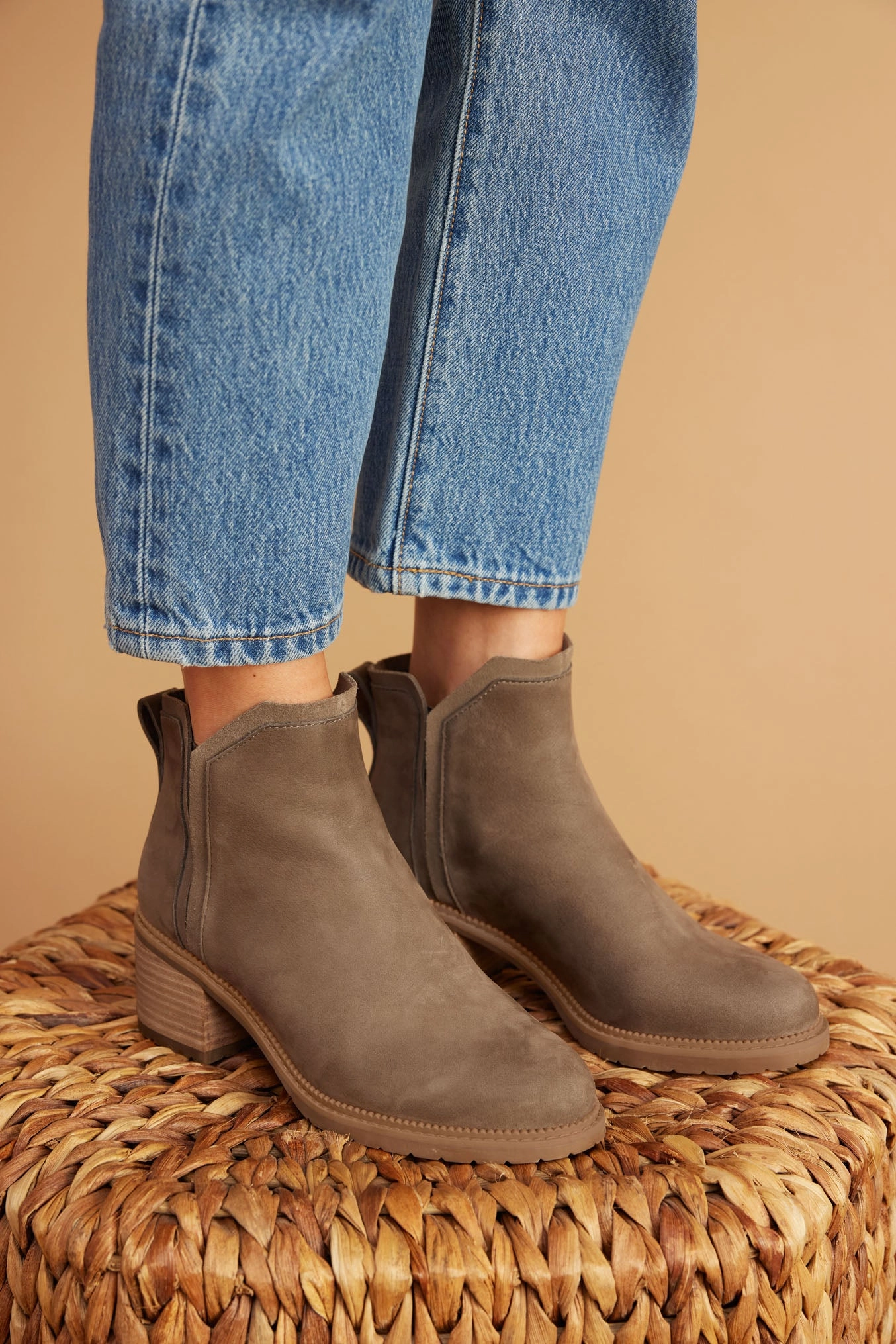 Hailey Ankle Boot - Canteen Leather Digital Run Grip Hold