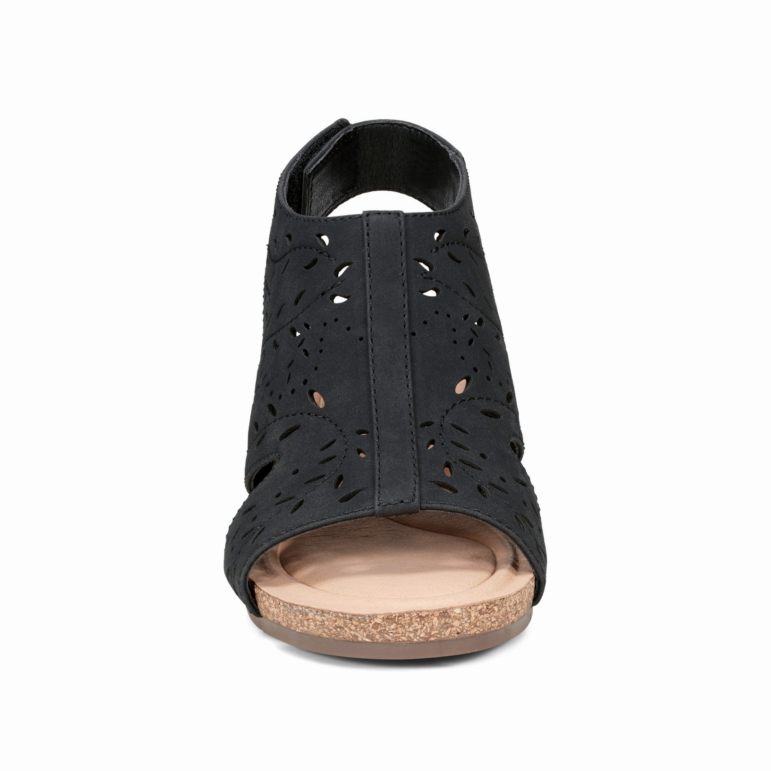 Halin Round Toe Casual Slingback Wedge Sandals Chic Walk Laidback Look