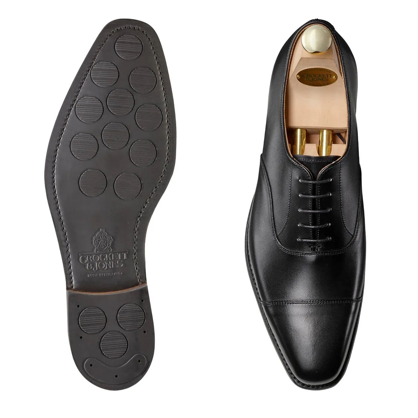 Hallam Black Calf (City Sole) Stretch Fabric Active People Comfort Outsole