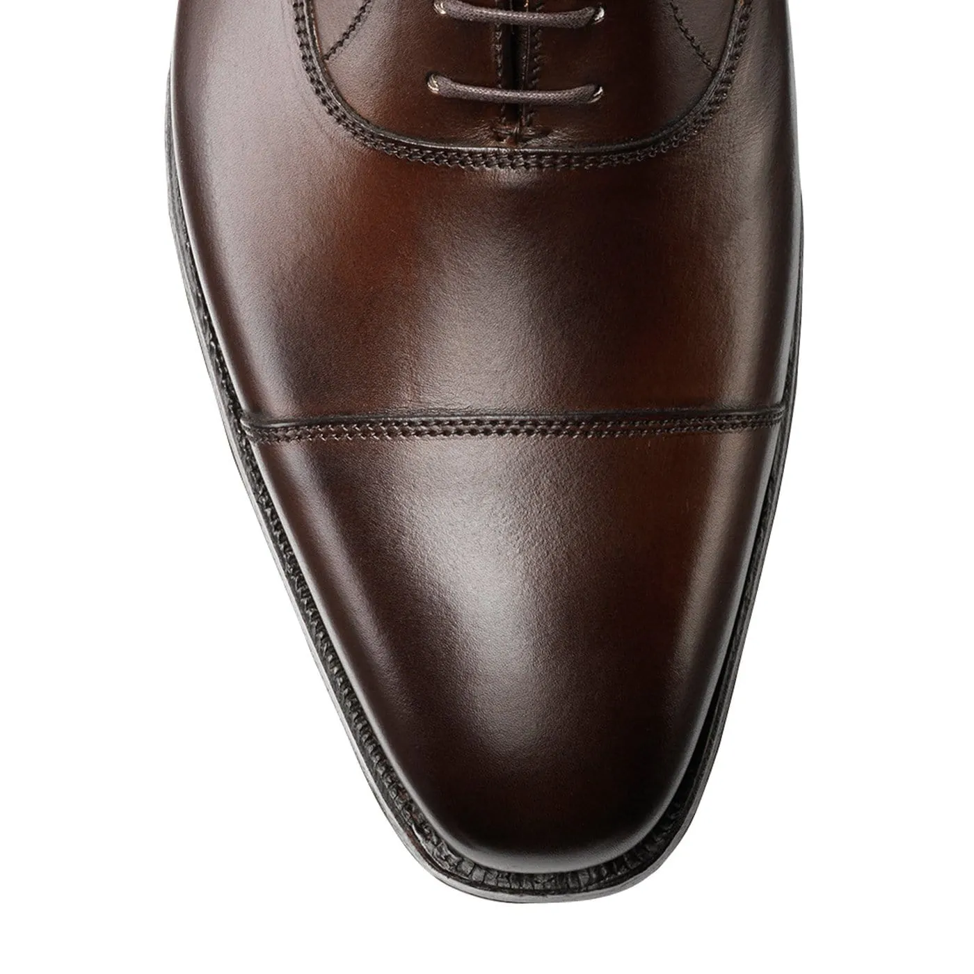 Hallam Dark Brown Burnished Calf Reinforced toe box