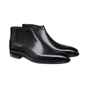 Hamilton Black Calf Padded Collar Lining Lace   Up Closure
