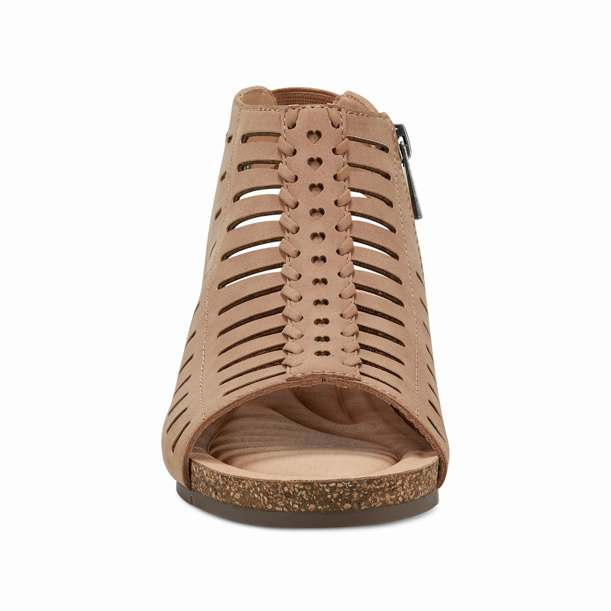 Anti Slip Outsole Hana Round Toe Laser Cut Dress Sandals