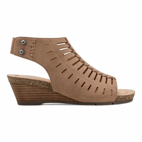 Hana Round Toe Laser Cut Dress Sandals Slip Resistant Sole Recycled Components