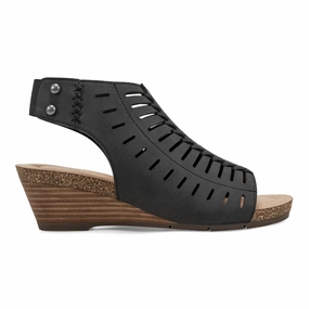 Hana Round Toe Laser Cut Dress Sandals Quick Release Buckle Weather Resistant Material